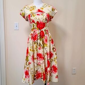 Awesome 50s Floral dress Amazing condition